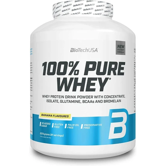 Biotechusa 100% Pure Whey Protein 2270G-Banana