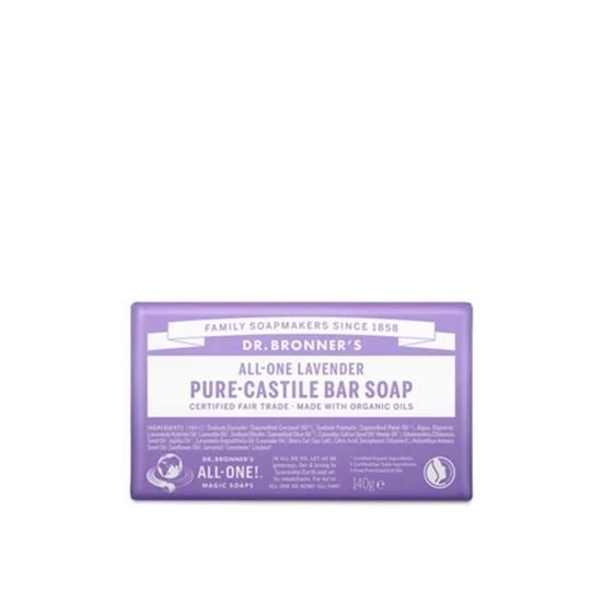 Dr Bronner's All-One Pure-Castile Bar Soap Lavender