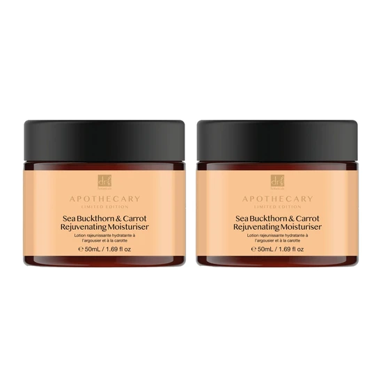 Dr Botanicals Sea Buckthorn & Carrot Rejuvenating Moisturiser 2 X 50Ml