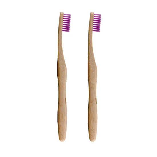 Dr Botanicals Bamboo Toothbrush Purple
