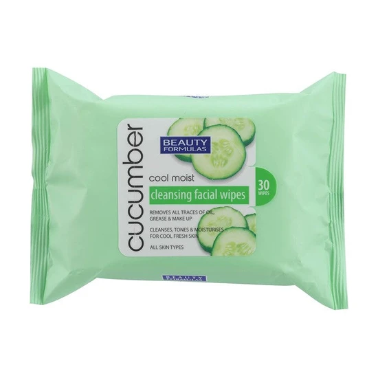 Beauty Formulas Cool Moist Cucumber Cleansing Facial Wipes
