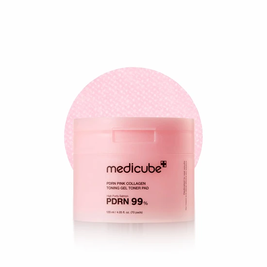 Medicube PDRN Pink Collagen Toning Gel Toner Pad