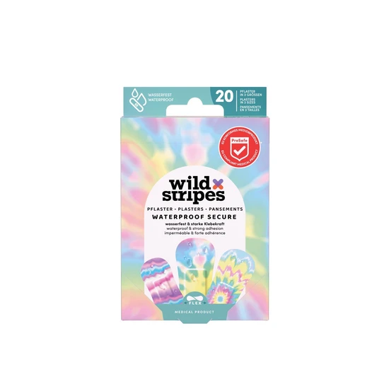 Wild Stripes Waterproof Secure Plasters