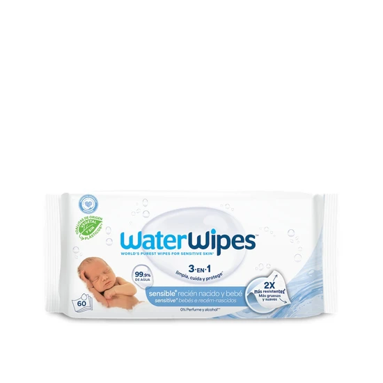 Water Wipes Waterwipes Sensitive+ Newborn & Baby Wipes 60 Wipes