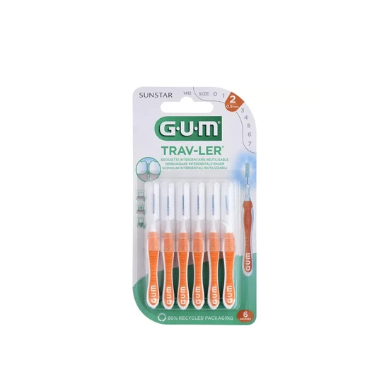 GUM Trav-Ler Reusable Interdental Brush ISO 2