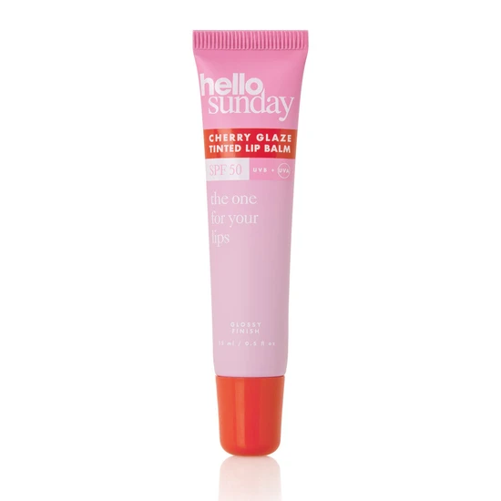 Hello Sunday The One For Your Lips Cherry Glaze Tinted Lip Balm SPF 50 With Shea Butter