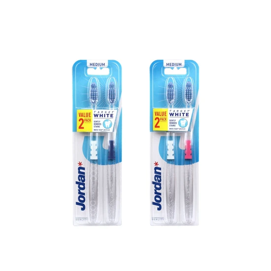 Jordan Target White Medium Toothbrush