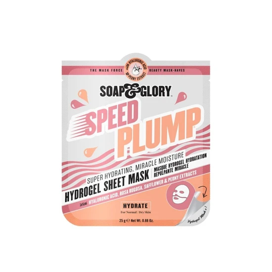 Soap & Glory Speed Plump Super Hydrating Hydrogel Sheet Mask