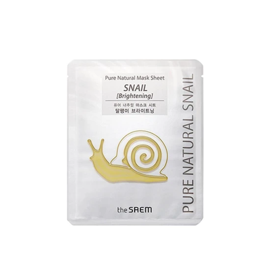 The Saem Pure Natural Mask Sheet Snail Brightening