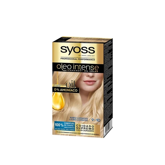 Syoss Oleo Intense Permanent Oil Colour 9-10 Bright Blonde