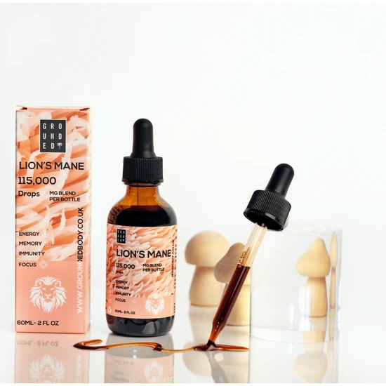 Grounded Body Lions Mane Mushroom Drops