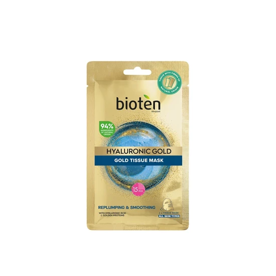 Bioten Hyaluronic Gold Replumping & Smoothing Gold Tissue Mask
