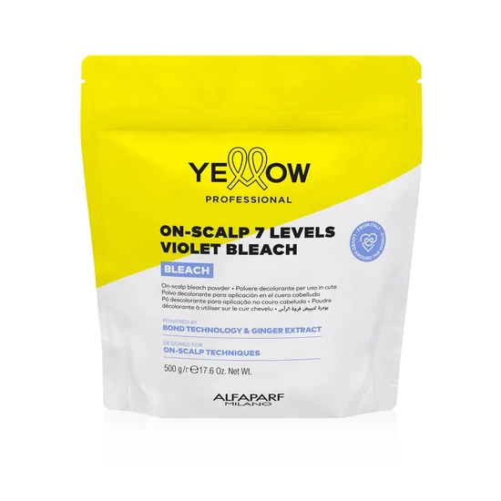 Yellow Professional Bleach On-Scalp 7 Levels Violet Bleach Powder