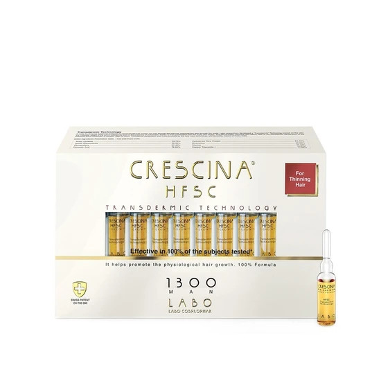 Crescina HFSC Transdermic 1300 Man Ampoules Hair Growth