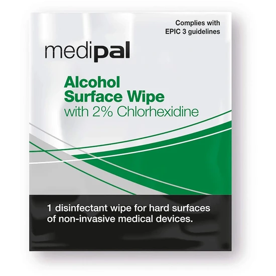 Medipal Chlorhexidine Alcohol Wipes For Surfaces Sachets