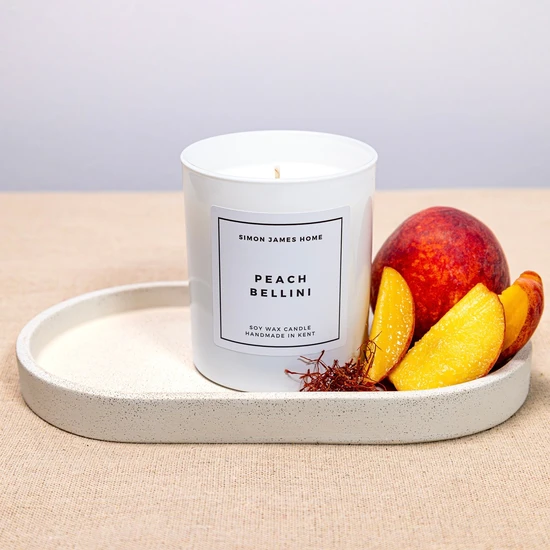 Simon James Home Peach Bellini Handmade Soy Wax Candle