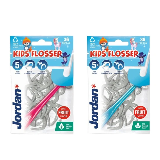 Jordan Kids Flosser + Replacement Head Refills 5+ Years