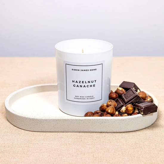 Simon James Home Hazelnut Ganache Handmade Soy Wax Candle