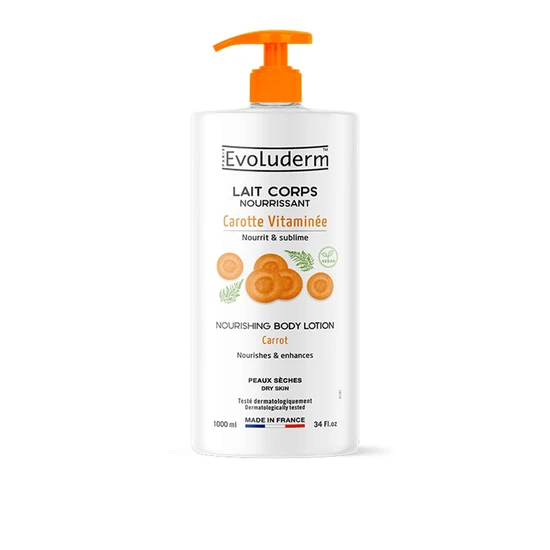 Evoluderm Nourishing Body Lotion With Carrot 1000Ml