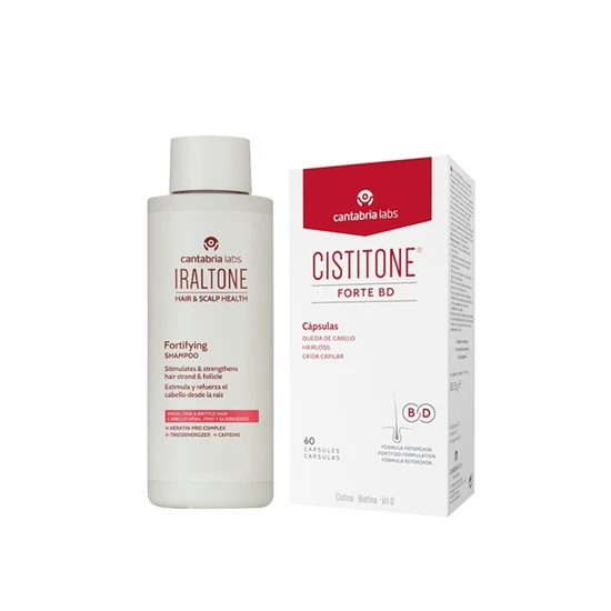 Iraltone Cistitone Forte BD Hair Loss Capsules + Iraltone Fortifying Shampoo