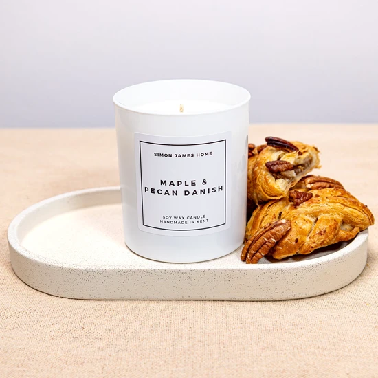 Simon James Home Maple & Pecan Danish Handmade Soy Wax Candle
