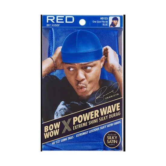 Kiss Bow Wow X Power Wave Extreme Shine Silky Durag Blue