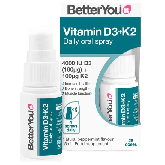 BetterYou Vitamin D3 4000iu + K2 Spray