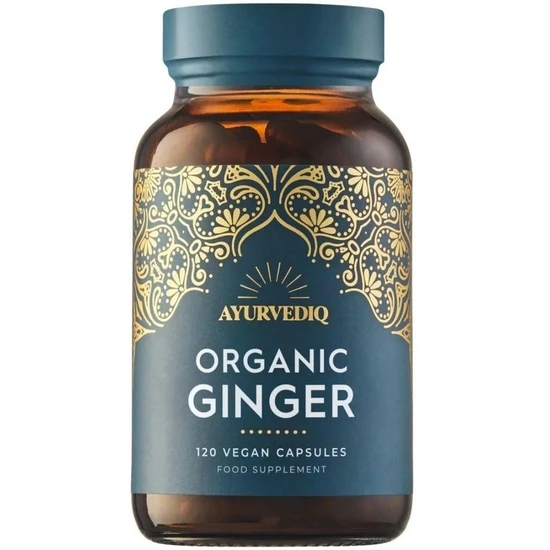 Ayurvediq Wellness Organic Ginger Capsules 120 Capsules