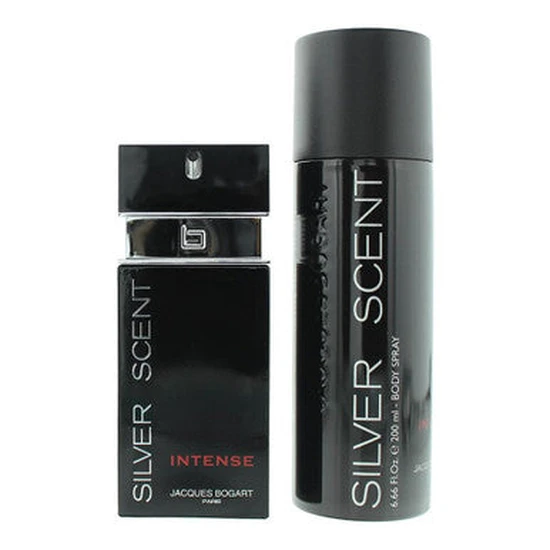 Jacques Bogart Silver Scent Intense 100ml Eau De Toilette Gift Set