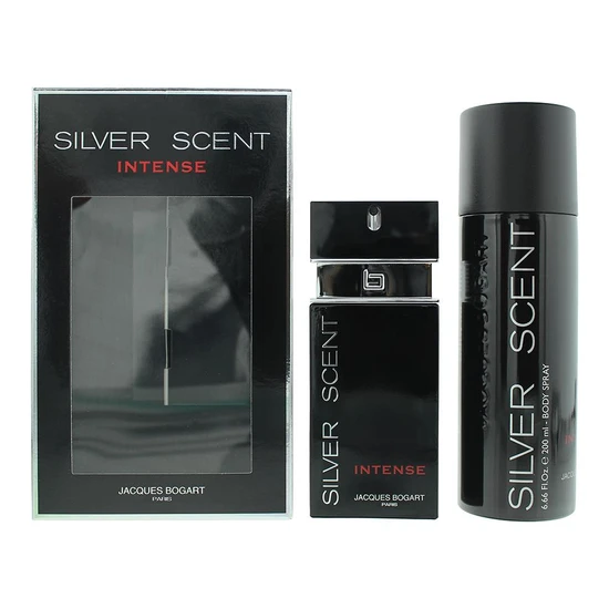 Jacques Bogart Silver Scent Intense 100ml Eau De Toilette Gift Set