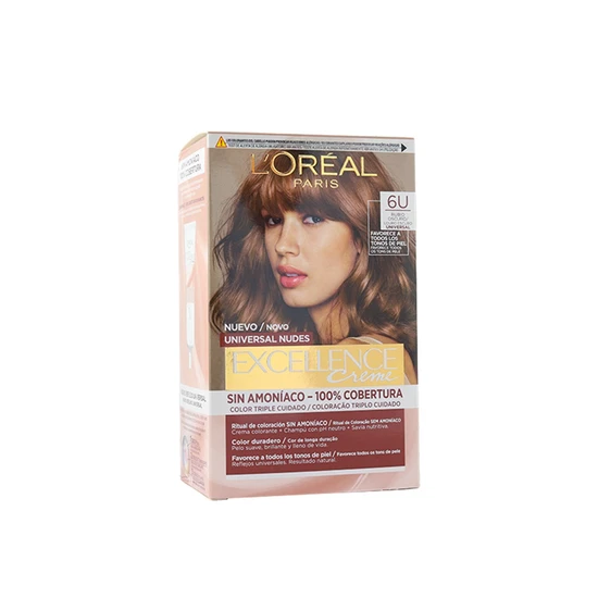 L'oreal Paris Excellence Creme Universal Nudes Permanent Hair Dye 6U