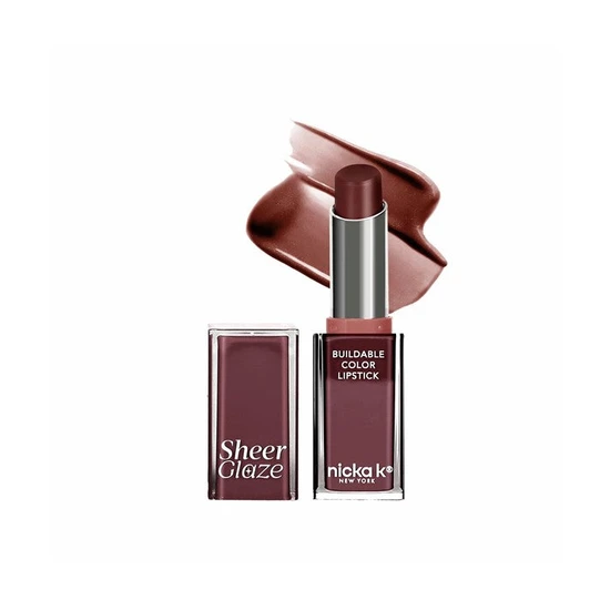 Nicka K Newyork Sheer Glaze Buildable Colour Lipstick 08