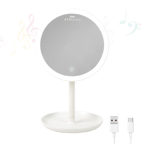 Stylpro Melody Rechargeable Bluetooth Mirror