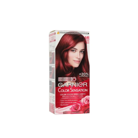 Garnier Colour Sensation Permanent Hair Dye 6.60 Intense Ruby Red