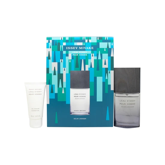 Issey Miyake L'Eau D'Issey Pour Homme Solar Lavender Eau De Toilette Intense 50ml + Shower Gel 50ml Gift Set For Him