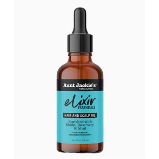 Aunt Jackie's Elixir Hair & Scalp Oil With Biotin Rosemary Mint
