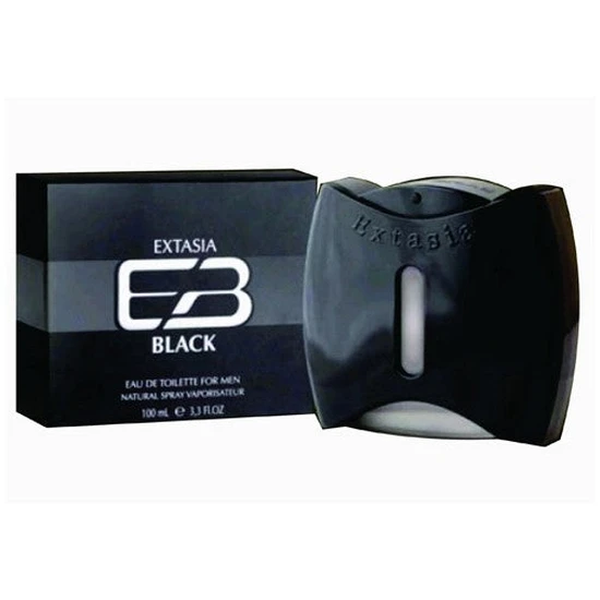 New Brand Extasia Black For Men Eau De Toilette