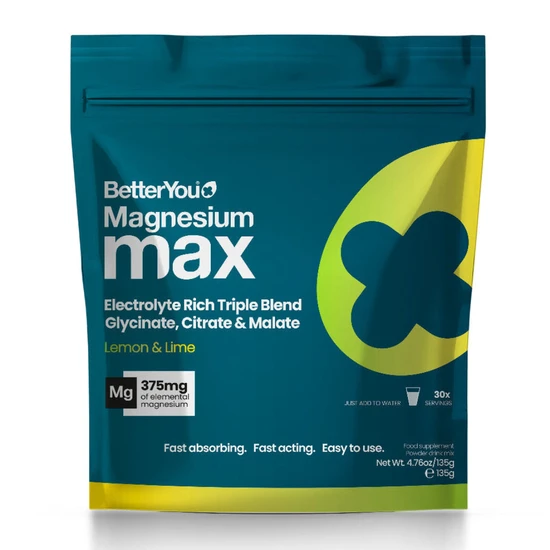 BetterYou Magnesium Max 3-in-1 Powder Lemon & Lime Flavour