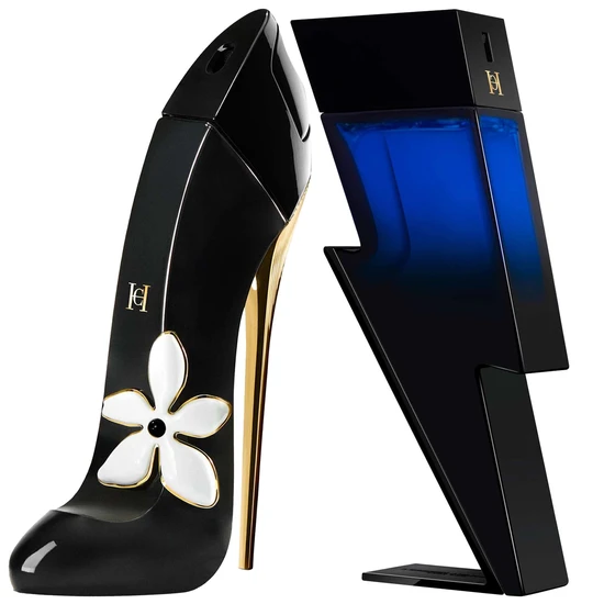 Carolina Herrera His & Her Duo Good Girl Jasmine Absolut & Bad Boy Cobalt Elixir