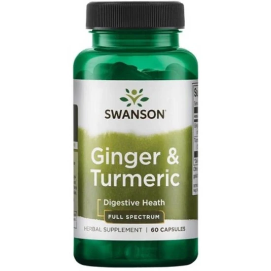 Swanson Ginger & Turmeric Capsules