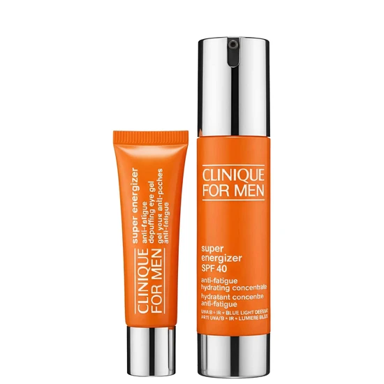 Clinique Super Energizer Bundles Duo: Mens Super Energizer Depuffing Eye Gel + Super Energizer SPF 40