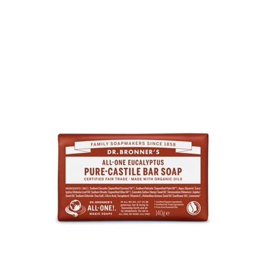 Dr Bronner's All-One Pure-Castile Bar Soap Eucalyptus