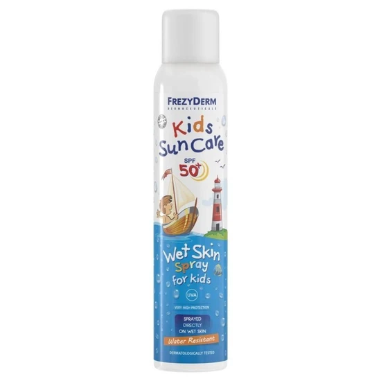 FrezyDerm Sun Care Kids Lotion Wet Skin Spray SPF 50+