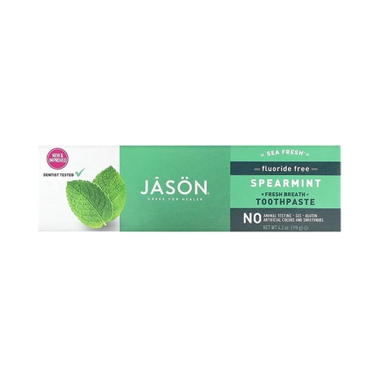 JASON Sea Fresh Fluoride Free Spearmint Toothpaste