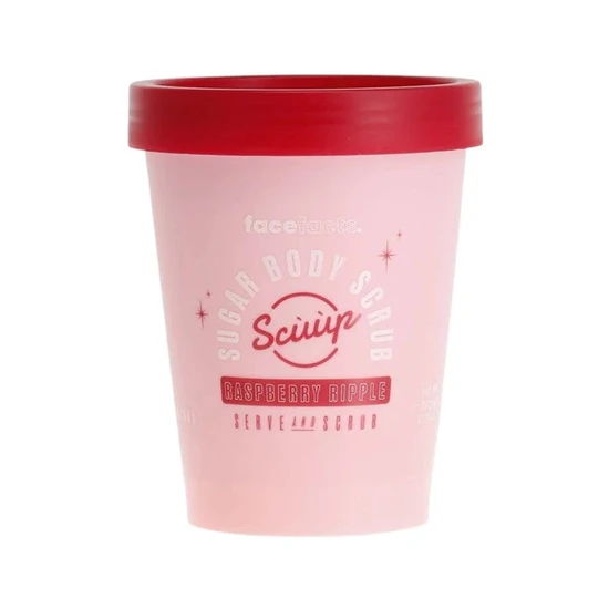 Face Facts Scuup Raspberry Ripple Sugar Body Scrub