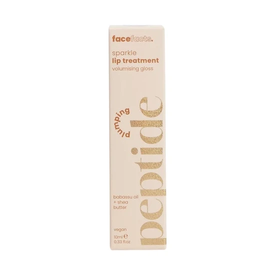 Face Facts Peptide Plumping Sparkle Babassu Oil & Shea Butter Lip Treatment Iridescent