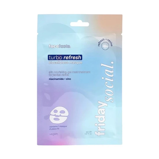 Face Facts Friday Social Turbo Refresh Biocellulose Masque
