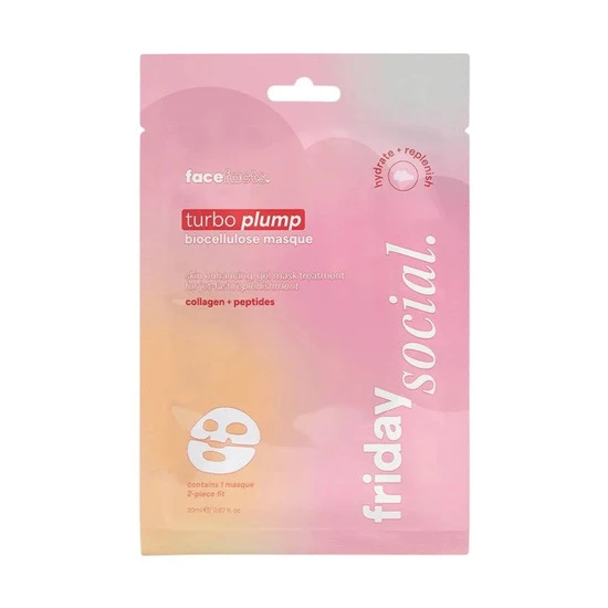 Face Facts Friday Social Turbo Plump Biocellulose Masque