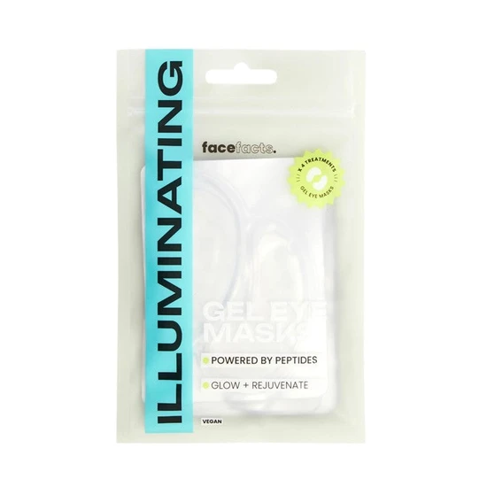 Face Facts Illuminating Peptides Gel Eye Masks