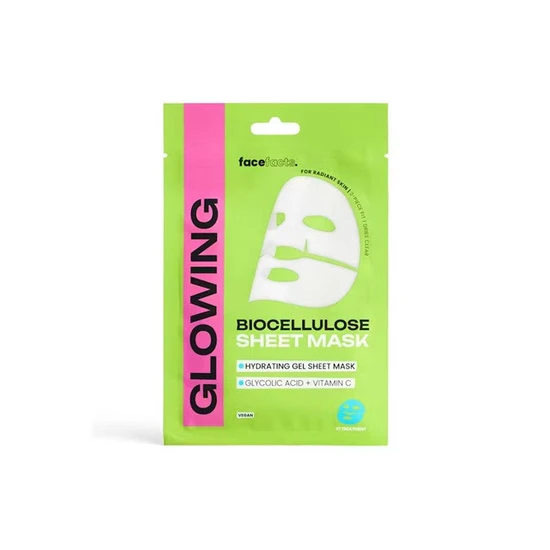 Face Facts Glowing Biocellulose Hydrating Gel Sheet Mask